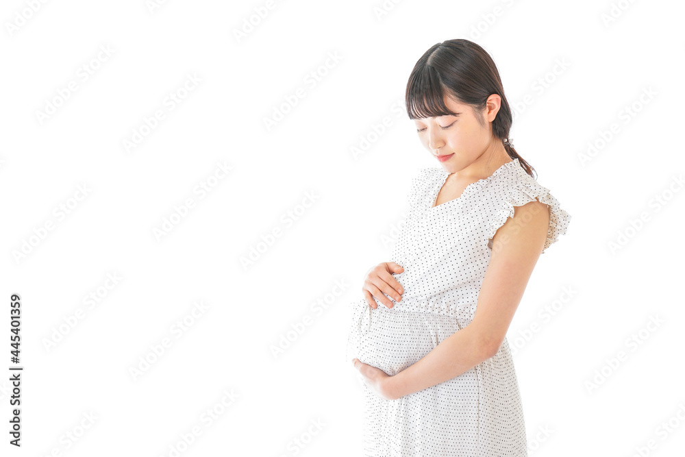 妊娠した若い女性 妊娠した若い女性