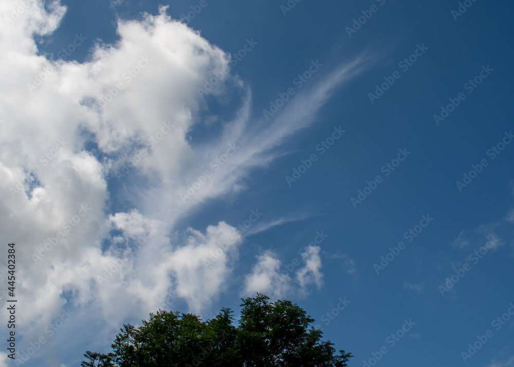 Heavenly clouds spirit photo made outside 