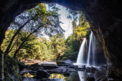 Haew Suwat Waterfall in Khao Yai National Park in Nakhon Ratchasima  Thailand