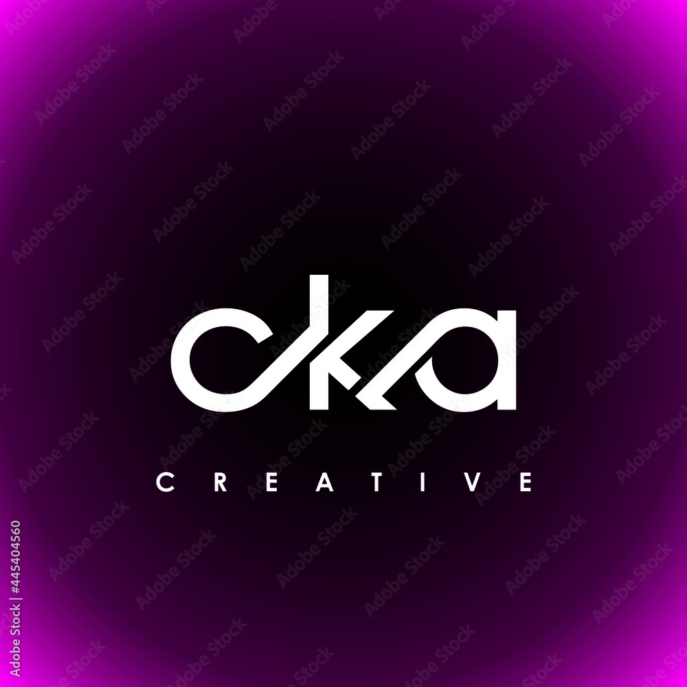 Fototapeta premium CKA Letter Initial Logo Design Template Vector Illustration