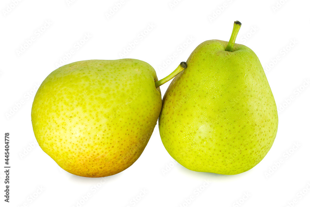 pears isolated on white background. pears isolated on white background.