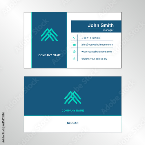 Business card. Vector graphic design.