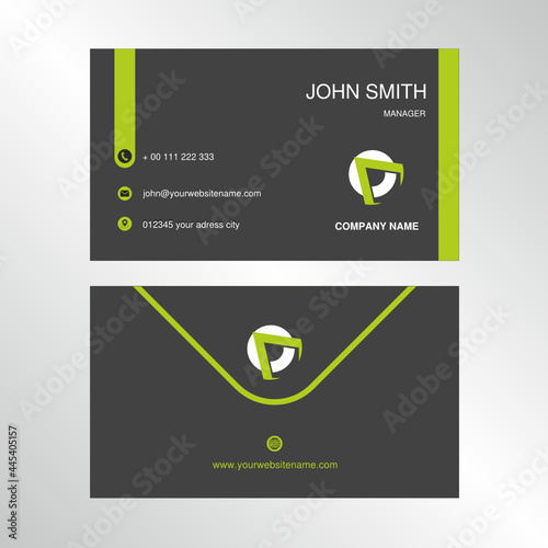 Business card. Vector graphic design.