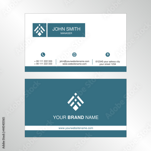 Business card. Vector graphic design.