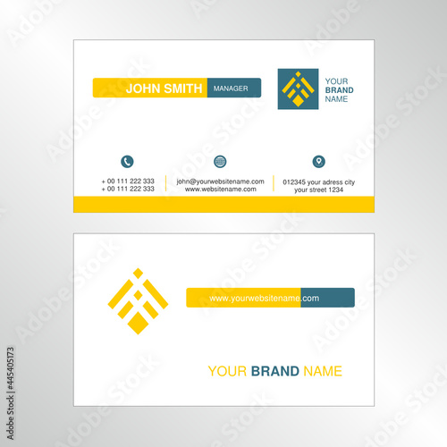 Business card. Vector graphic design.