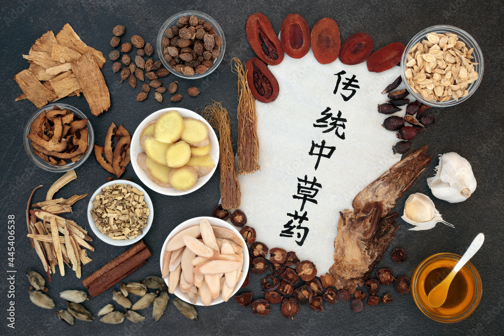 Chinese treatment for cold & flu virus remedy with herbs high in