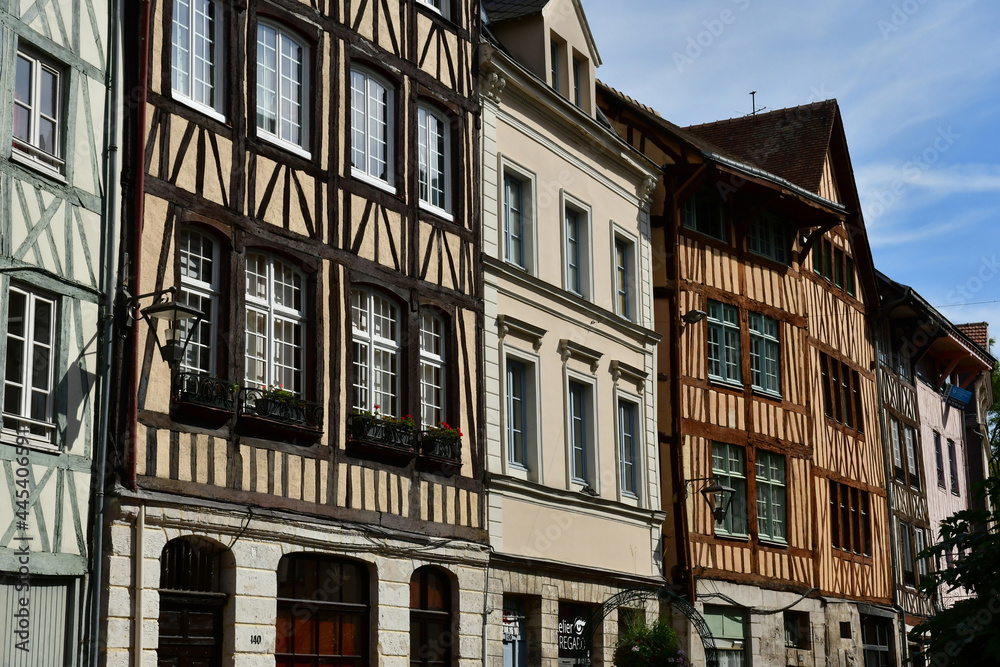 Rouen, France - september 9 2018 : house in the historical town