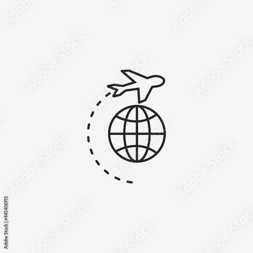Travelling vector icon illustration sign