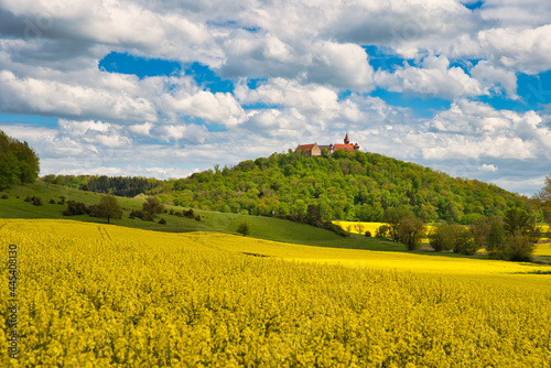 Blick auf dei Veste Heldburg in Thüringen Deutschland