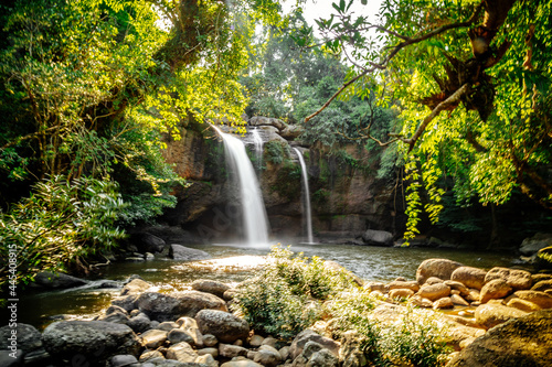 Haew Suwat Waterfall in Khao Yai National Park in Nakhon Ratchasima  Thailand