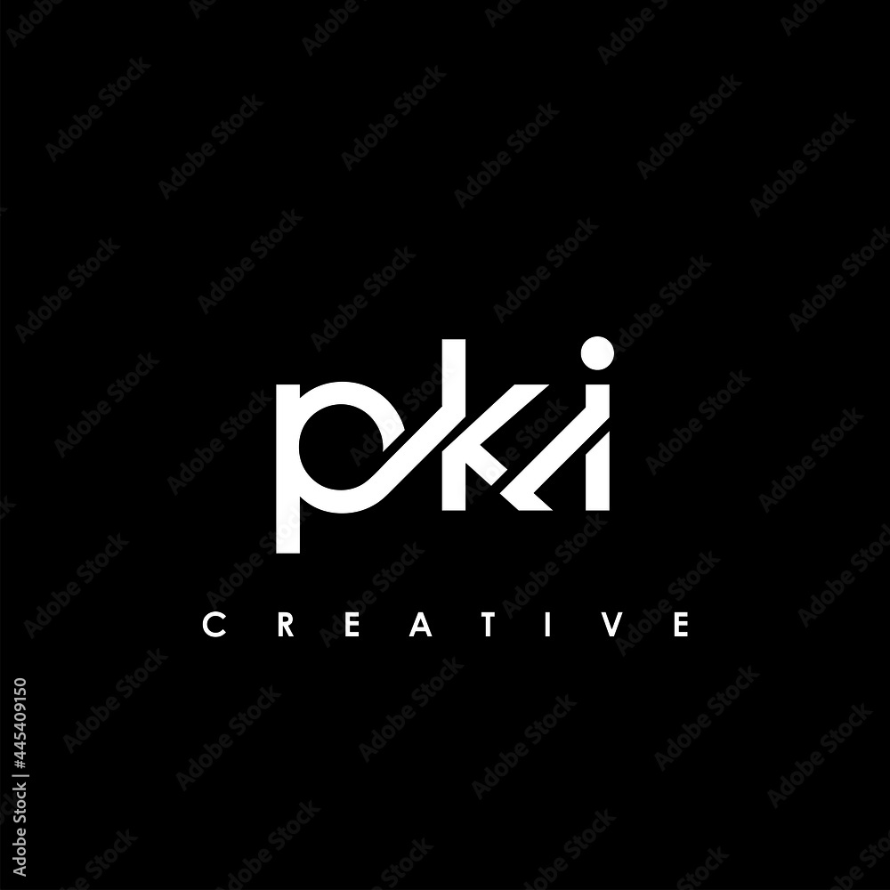 Fototapeta premium PKI Letter Initial Logo Design Template Vector Illustration