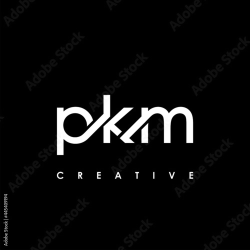 PKM Letter Initial Logo Design Template Vector Illustration photo