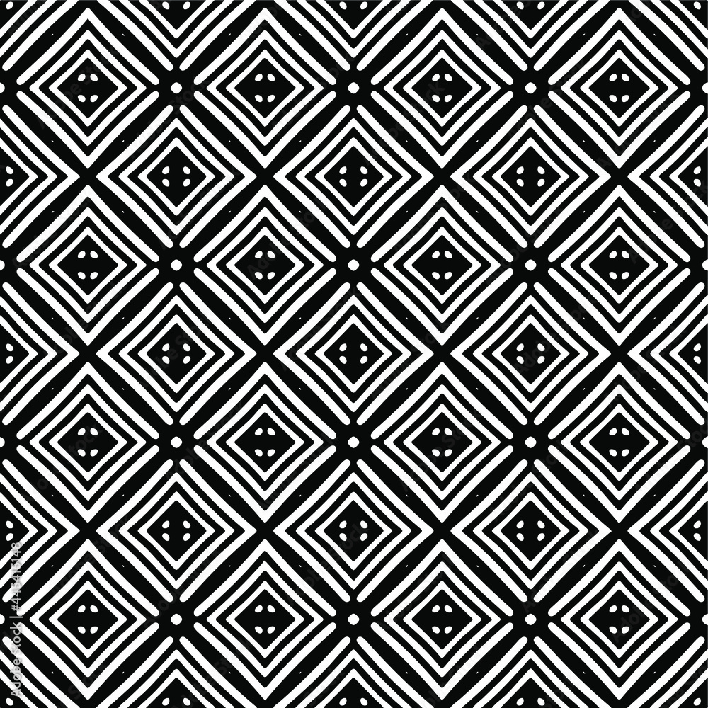 floral seamless pattern background.Geometric ornament for wallpapers and backgrounds. Black and white pattern.
floral seamless pattern background.Geometric ornament for wallpapers and backgrounds. Black and white pattern.