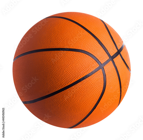 Orange basketball isolated on white background © neosiam
