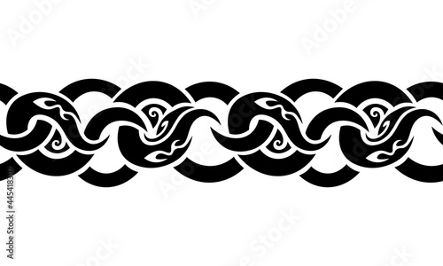 isolated seamless celtic braided ornament