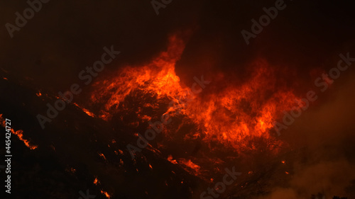 Saddleranch Fire Blaze California Wildfire Los Angeles 