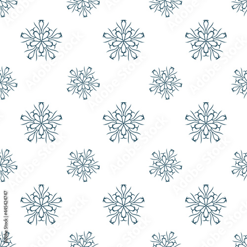 monochrome textile repeat pattern, seamless vector repeat pattern for textile, product packaging, gift cover, fabric and other seamless print work, pattern swatches added to the swatch panel.