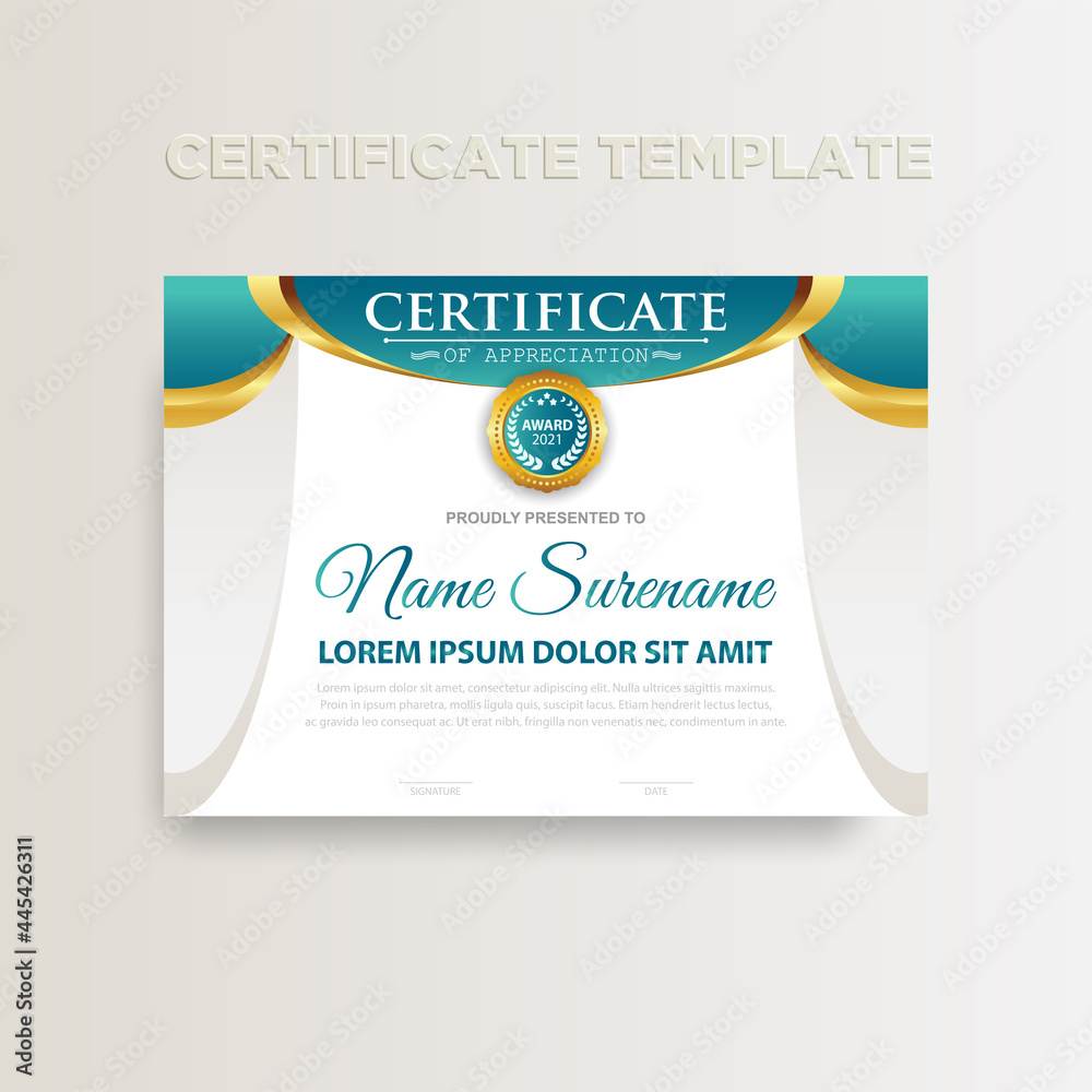 Fototapeta premium 6. Certificate