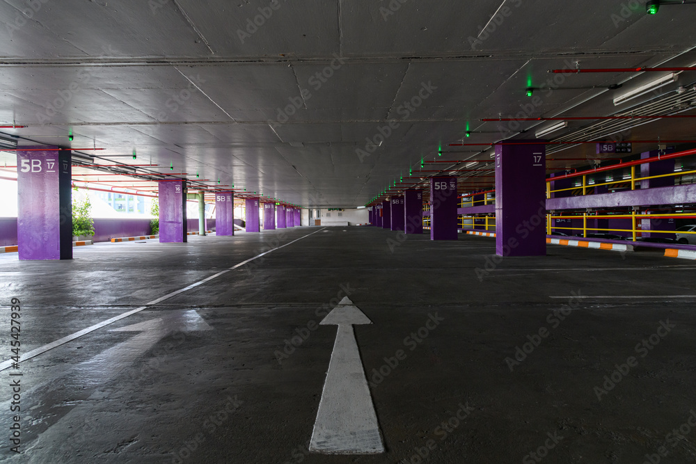 Empty parking lot