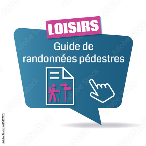 Logo guide de randonnées pédestres.