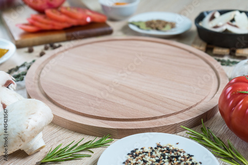 Wallpaper Mural Food ingredients for cooking, copy space Torontodigital.ca