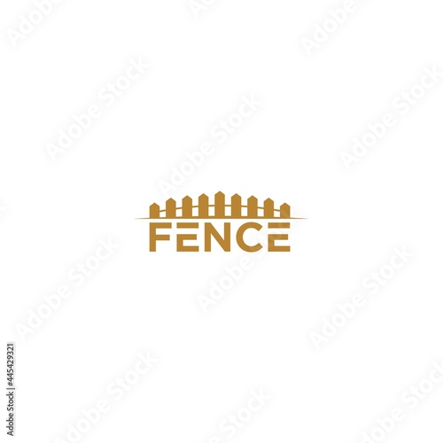 house fence vector logo suitable for real estate companies