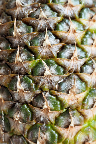 close to the texture of a ripe pineapple .top view
