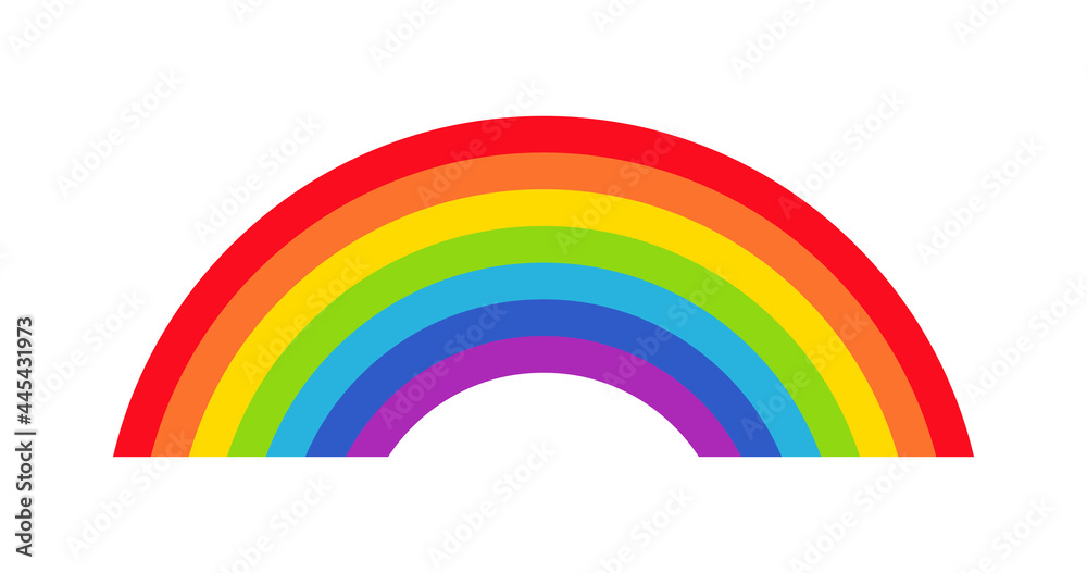Obraz premium Vector illustration of rainbow icon