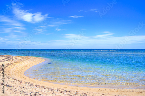 Beach of Apulia  beautiful sandy beach with transparent sea in Italy.