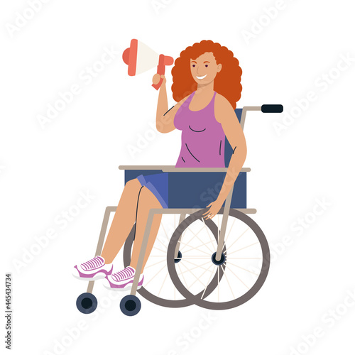 woman in wheelchair