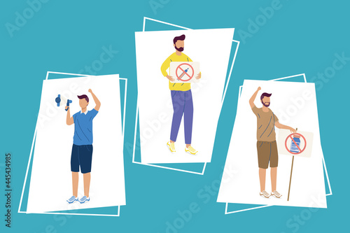 three men vaccine hesitancy