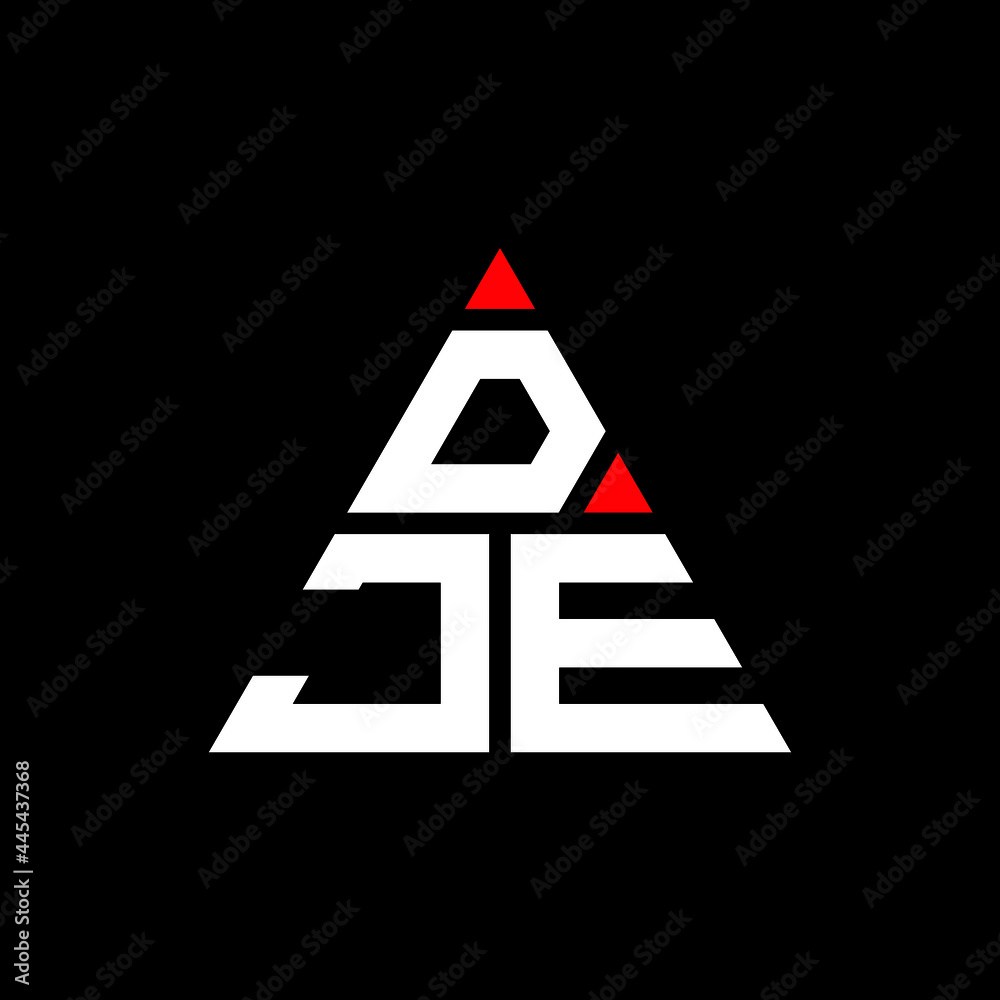 DJE triangle letter logo design with triangle shape. DJE triangle logo design monogram. DJE triangle vector logo template with red color. DJE triangular logo Simple, Elegant, and Luxurious Logo. DJE DJE triangle letter logo design with triangle shape. DJE triangle logo design monogram. DJE triangle vector logo template with red color. DJE triangular logo Simple, Elegant, and Luxurious Logo. DJE