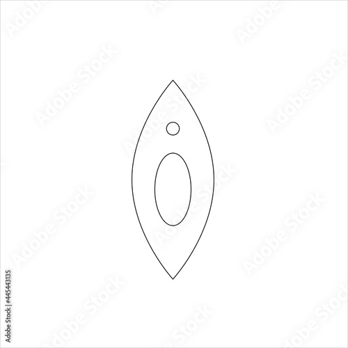 Vector image of vagina icon. Female genital organs.
