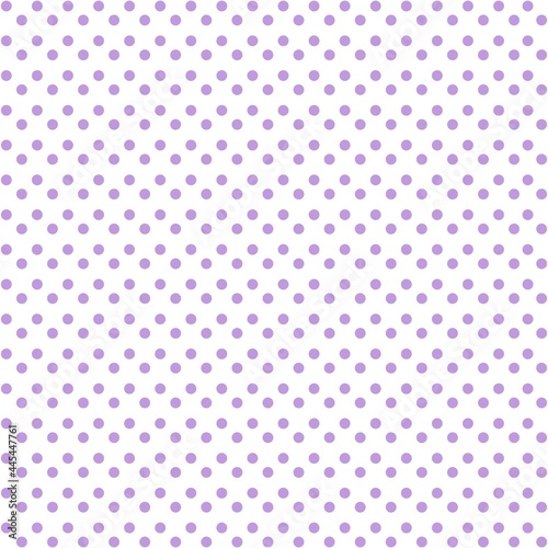 White and purple Polka Dot seamless pattern. Vector background.