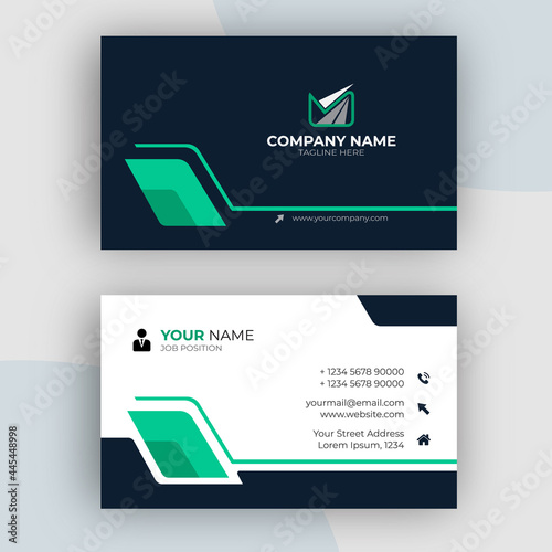 Modern-corporate-black-green-details-business-card-template