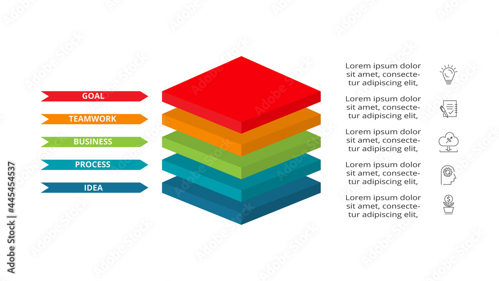 Αυτοκόλλητο Infographic design vector and marketing icons for diagram, graph, presentation and round chart