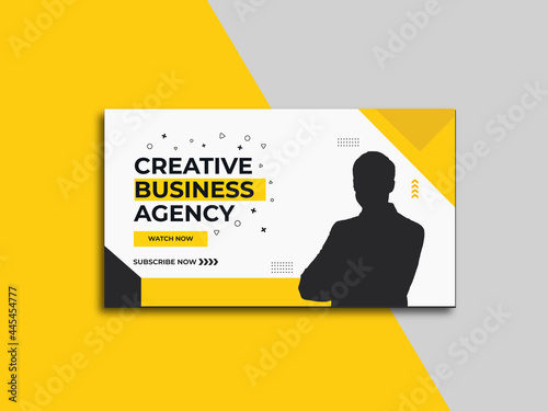 corporate youtube thumbanil and web template design