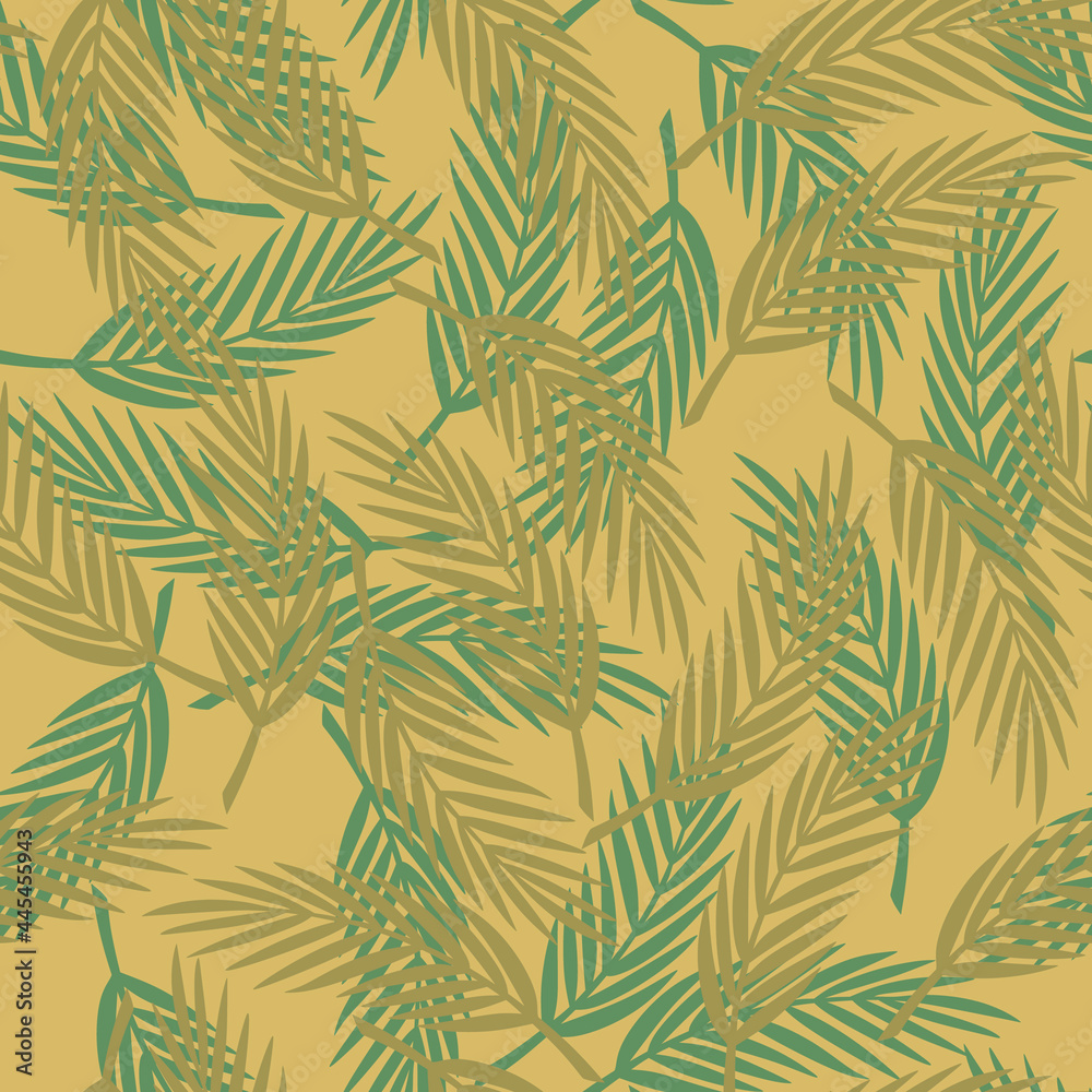 Fern leaves, seamless. Forest pattern for T-shirts. Print for clothes. Fern leaves, seamless. Forest pattern for T-shirts. Print for clothes.