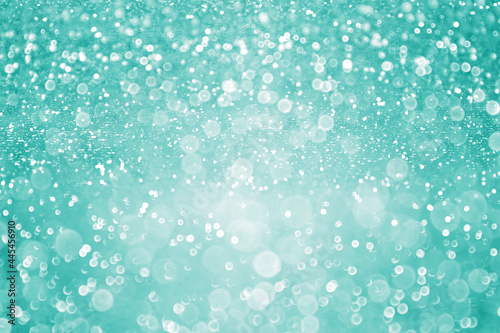 Teal and turquoise aqua glitter sparkle background photo