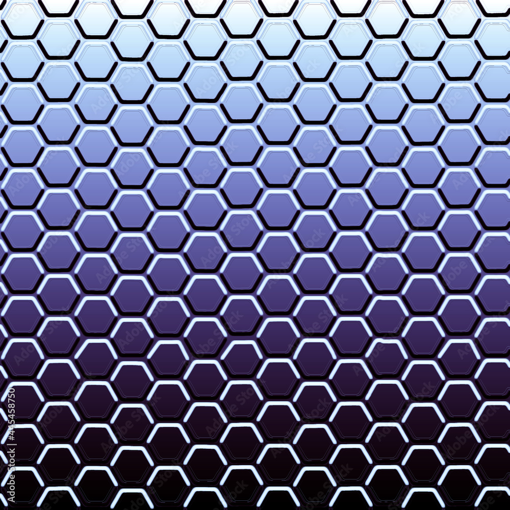 gradient of azure blue color and hexagon background gradient of azure blue color and hexagon background