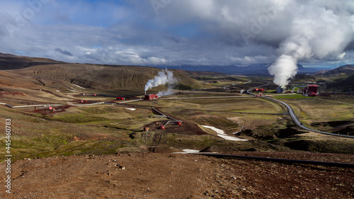 description.Iceland.Geothermal station.Clean energy.