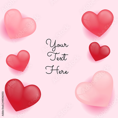 Light pink red vector layout with sweet hearts. Illustration with hearts in love concept for valentine's day. Beautiful design for your business advert of anniversary. Happy birthday and universal art