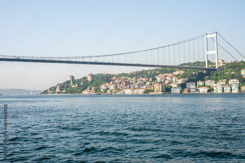 Istanbul - Turkey - 07.16.2021: Bosphorus Bridge Istanbul - Turkey - 07.16.2021: Bosphorus Bridge