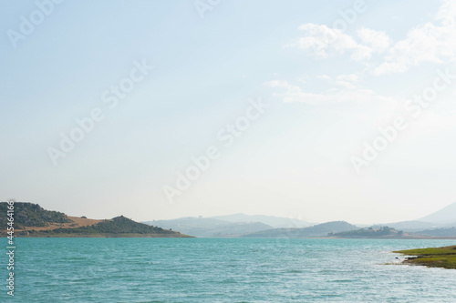 Fototapeta Naklejka Na Ścianę i Meble -  Beautiful scenery of the sea under a bright sky in Kayadibi, Tarsus, Mersin, Turkey