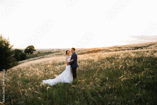 Wallpaper Mural A couple in love a guy and a girl on a walk in the forest belt Torontodigital.ca