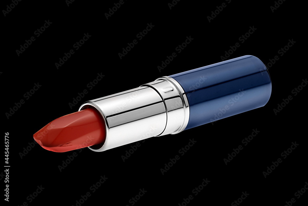 Fototapeta premium lipstick with modern packaging on black background