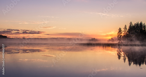 Sunrise on the lake © Andrey