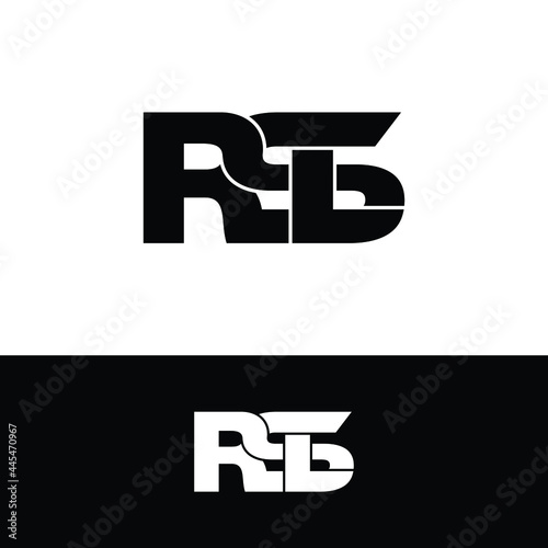 RSL letter monogram logo design vector photo