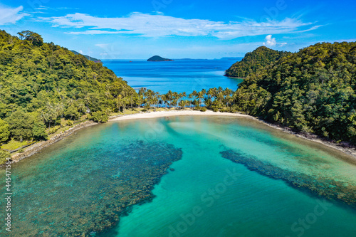 Aerial view of Koh Ngam, in Koh Chang, Trat, thailand