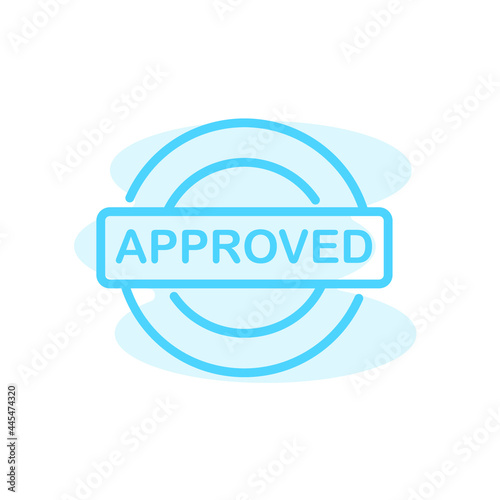 Illustration Vector Graphic of approved label icon